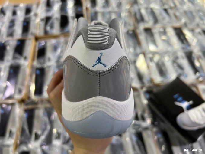 Rep Air Cement AV2187-140 Jordan 11 Grey Low 0707